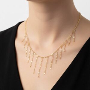 گردنبند استار شرابه ای